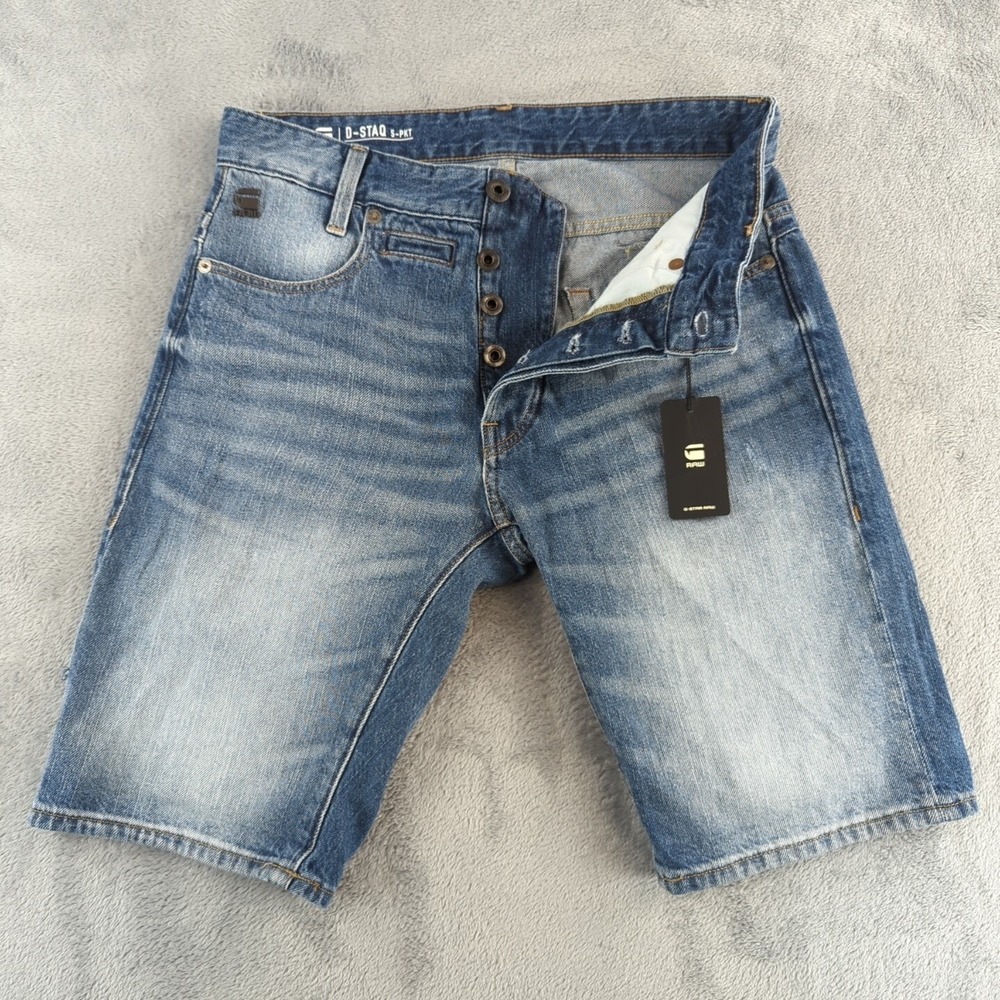 G-Star Men's Blue Denim Shorts
